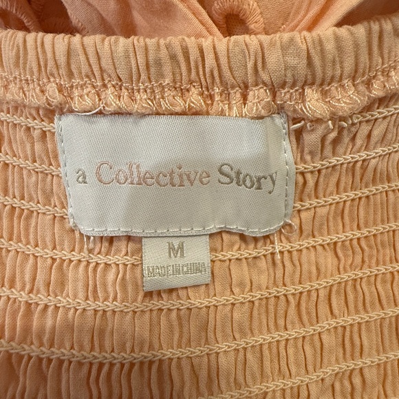 A Collective Story eyelet Midi Dress peach 31855 - Picture 7 of 8